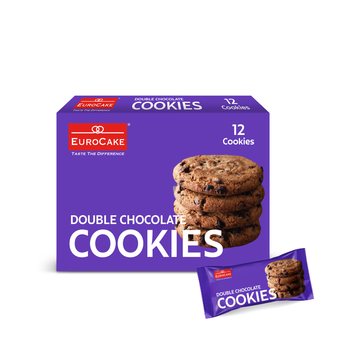 Eurocake Double Chocolate Chip Cookies (12 Pcs per Box)