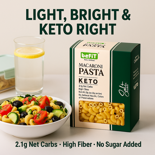 Befit Macaroni Keto Pasta - Pack of 2 - 400gm