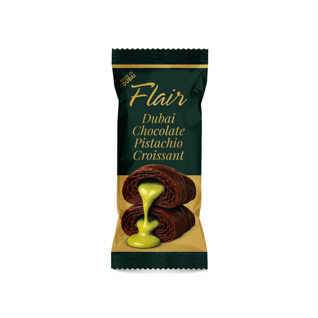 Flair Dubai Chocolate Pistachio Croissants - 4pcs Pack (160g)