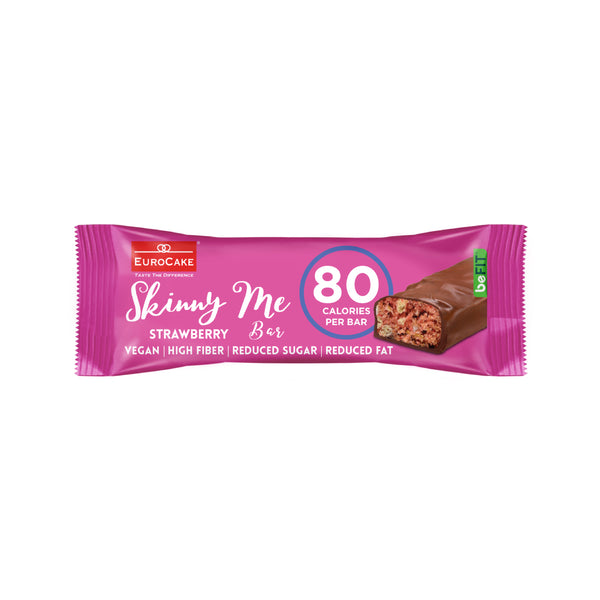 Eurocake's SkinnyMe Strawberry Bars (5 Packs Per Box)