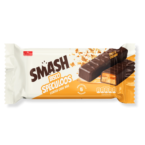 Smash Bisco Speculoos Coated Cake Bar 5pc/pack - 140gm