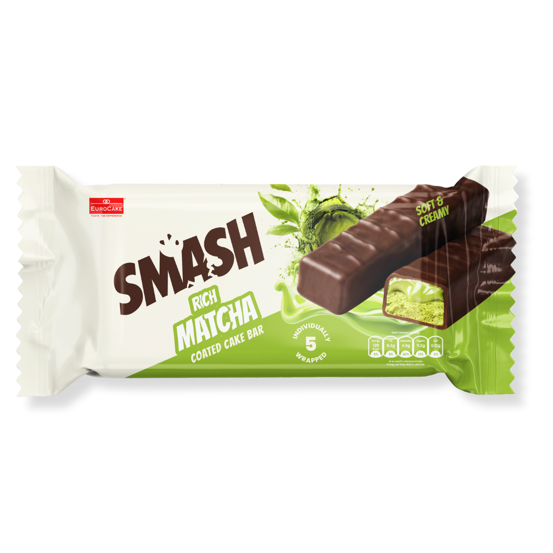 Smash Rich Matcha Coated Cake Bar 5pc/pack - 140gm
