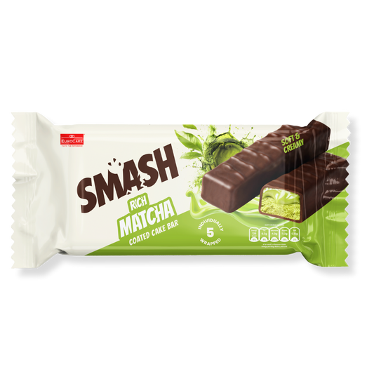 Smash Rich Matcha Coated Cake Bar 5pc/pack - 140gm