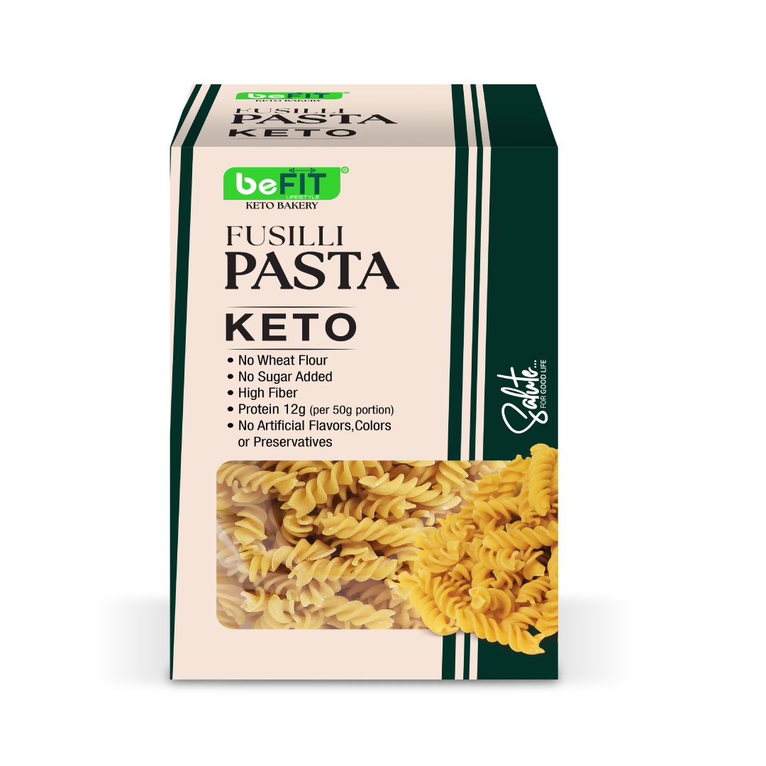 Befit Fusilli Keto Pasta - Pack of 2 - 400gm