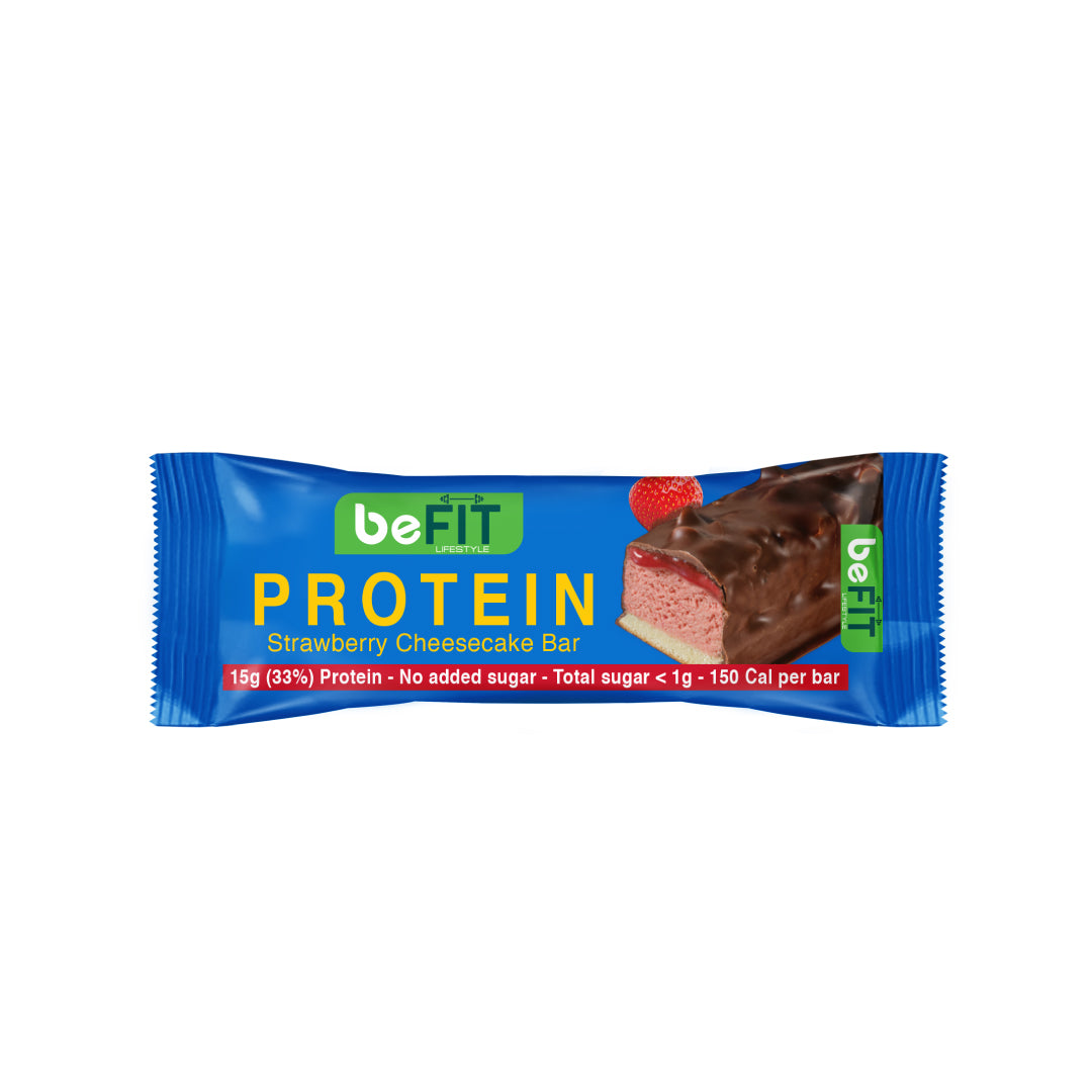 beFIT Protein Cake Bar Strawberry Cheesecake - 3pcs Box (135gm)