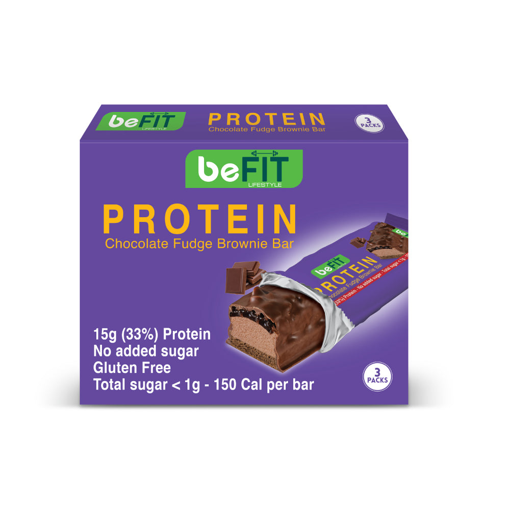 beFIT Protein Cake Bar Chocolate Fudge - 3pcs Box (135gm)