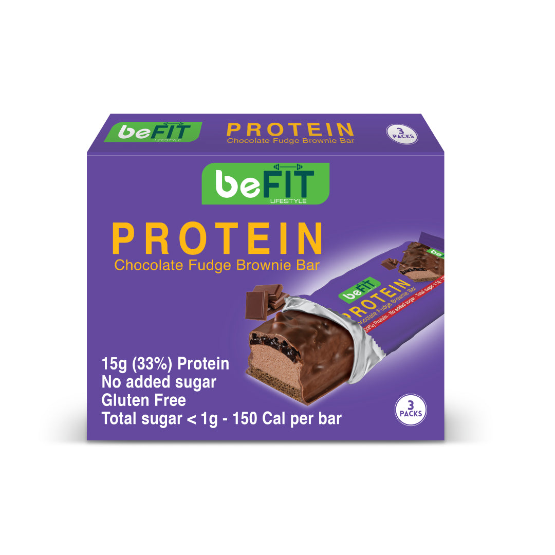 beFIT Protein Cake Bar Chocolate Fudge - 3pcs Box (135gm)