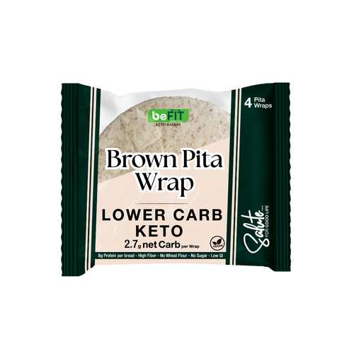 BeFit Brown Pita Wrap Lower Carb Keto 200gm