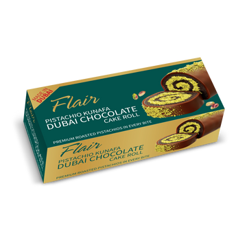Pistachio Kunafa Dubai Chocolate Cake Roll 165gm