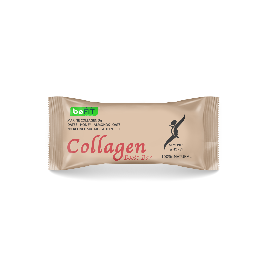 beFIT Collagen Bar Almond & Honey - 12pcs Box (540gm)
