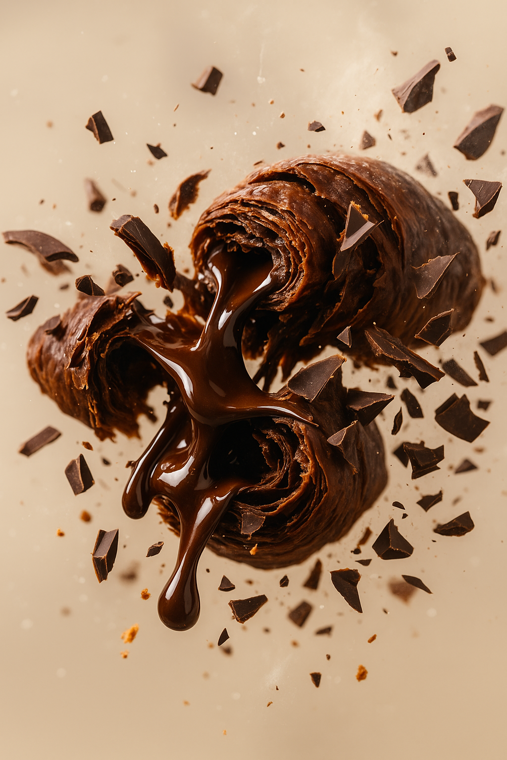 Flair Dubai Double Chocolate Croissants - 4pcs Pack (160g)