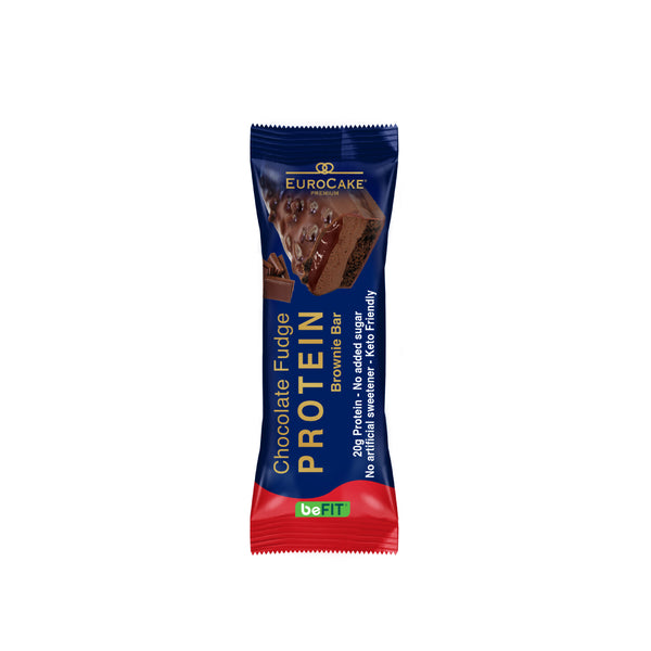 Eurocake Premium  Chocolate Fudge Protein Brownie Bar  (12pcs per pack)