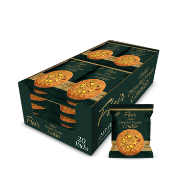 Flair Dubai Pistachio Kunafa Cookie - 20pcs Box (600gm)