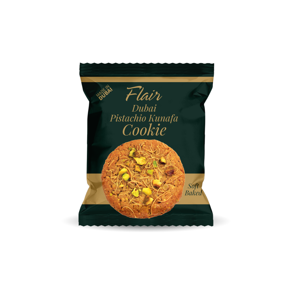 Flair Dubai Pistachio Kunafa Cookie - 4pcs Pack (120gm)