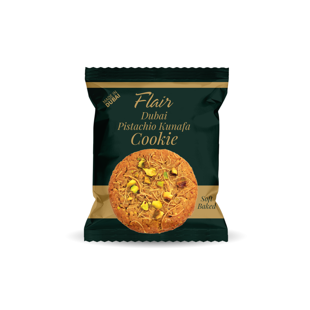 Flair Dubai Pistachio Kunafa Cookie - 4pcs Pack (120gm)