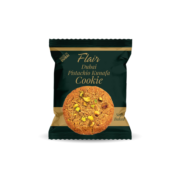 Flair Dubai Pistachio Kunafa Cookie - 4pcs Pack (120gm)