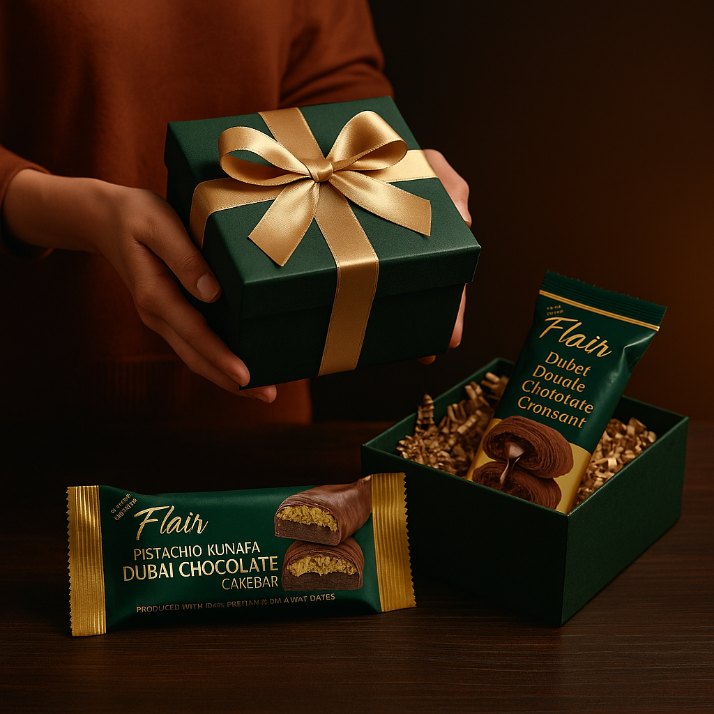 Flair Dubai Chocolate Pistachio Croissants - 4pcs Pack (160g)