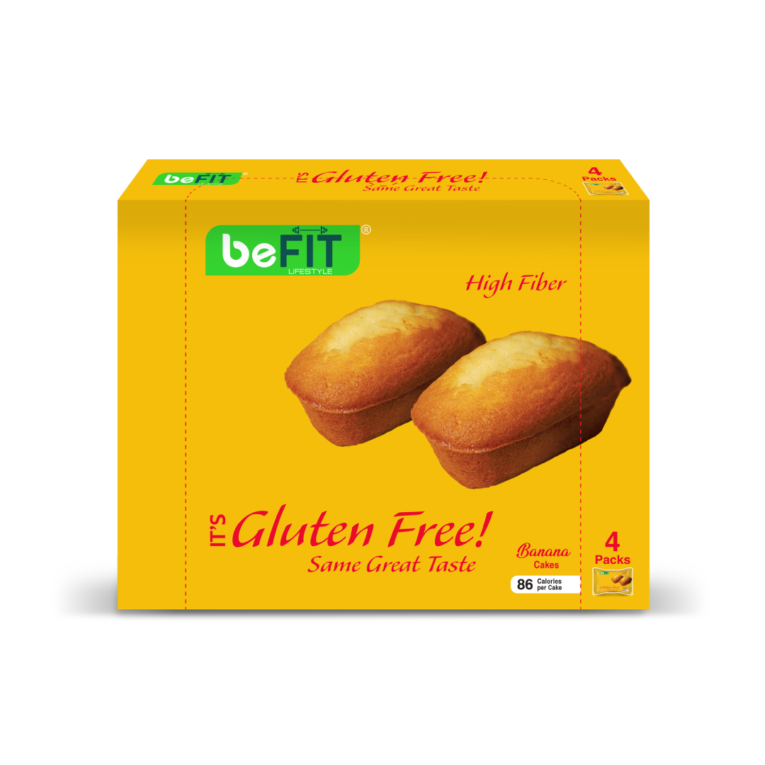 beFIT Gluten-Free Cake Banana - 4pcs Box (184gm)