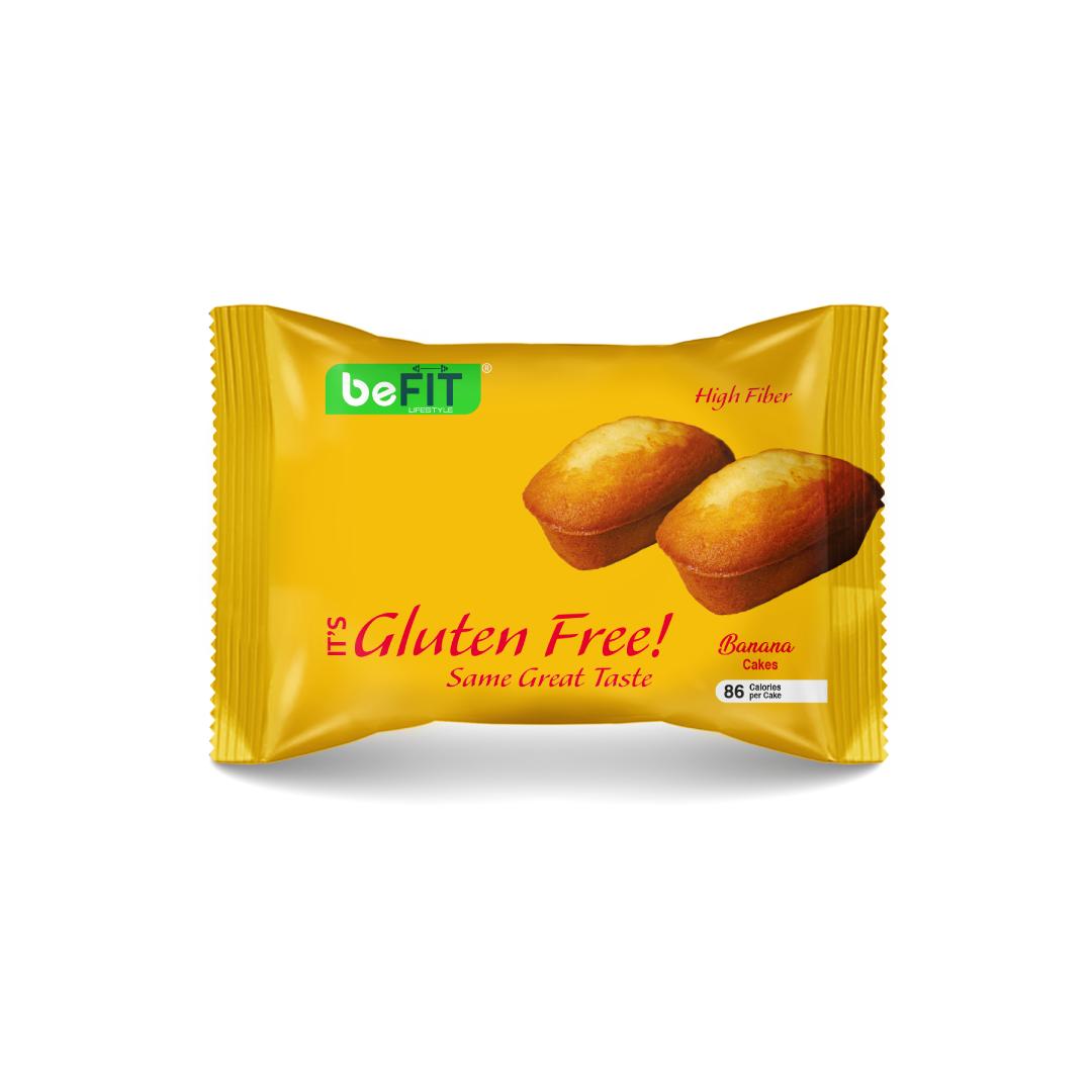 beFIT Gluten-Free Cake Banana - 4pcs Box (184gm)