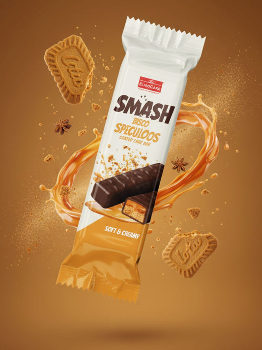 Smash Bisco Speculoos Coated Cake Bar 5pc/pack - 140gm