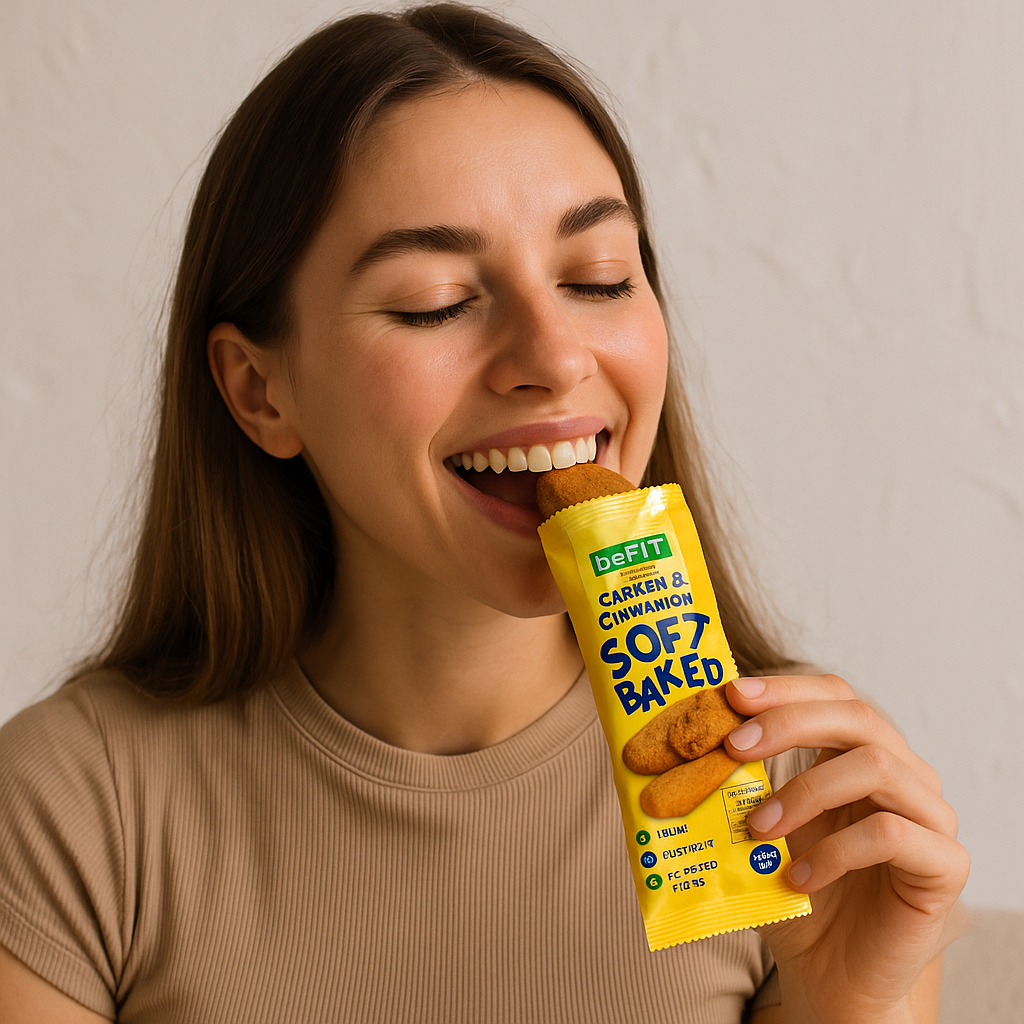 beFIT Soft-Baked Bars Carrot & Cinnamon - 3pcs Box (105gm)