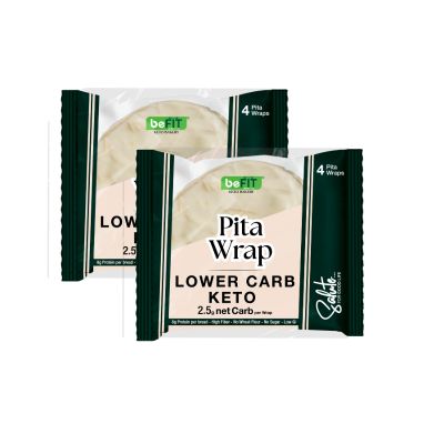 BeFit Pita Wrap Lower Carb Keto 200gm 2pc @15% Off