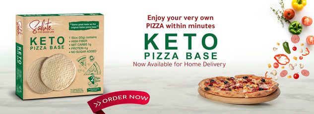 Salute website banner   keto pizza base