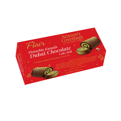 Pistachio Kunafa Dubai Chocolate Cake Roll 165gm - Season Greetings