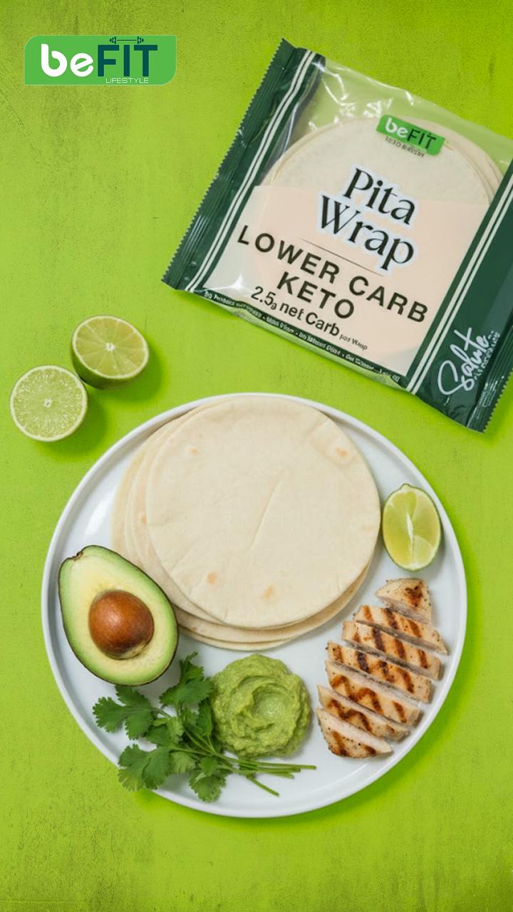 BeFit Pita Wrap Lower Carb Keto 20gm + BeFit Brown Pita Wrap Lower Carb Keto @20%Off