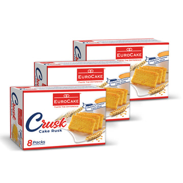 Eurocake Cake Rusk pack of 8 x 3 boxes