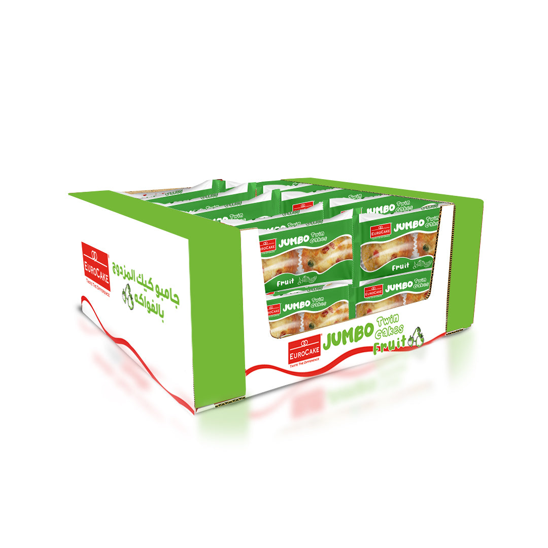 Eurocake Jumbo Twin Cake Fruit 24pc Tray