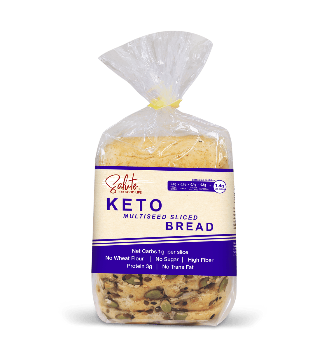 Keto Multiseed Sliced Bread in UAE Low Carb Sliced Breads Salute